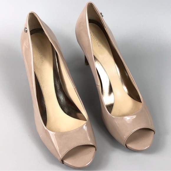 Calvin Klein Kyle Women’s Open Toe Pump Heels Size 10M - Picture 2 of 11